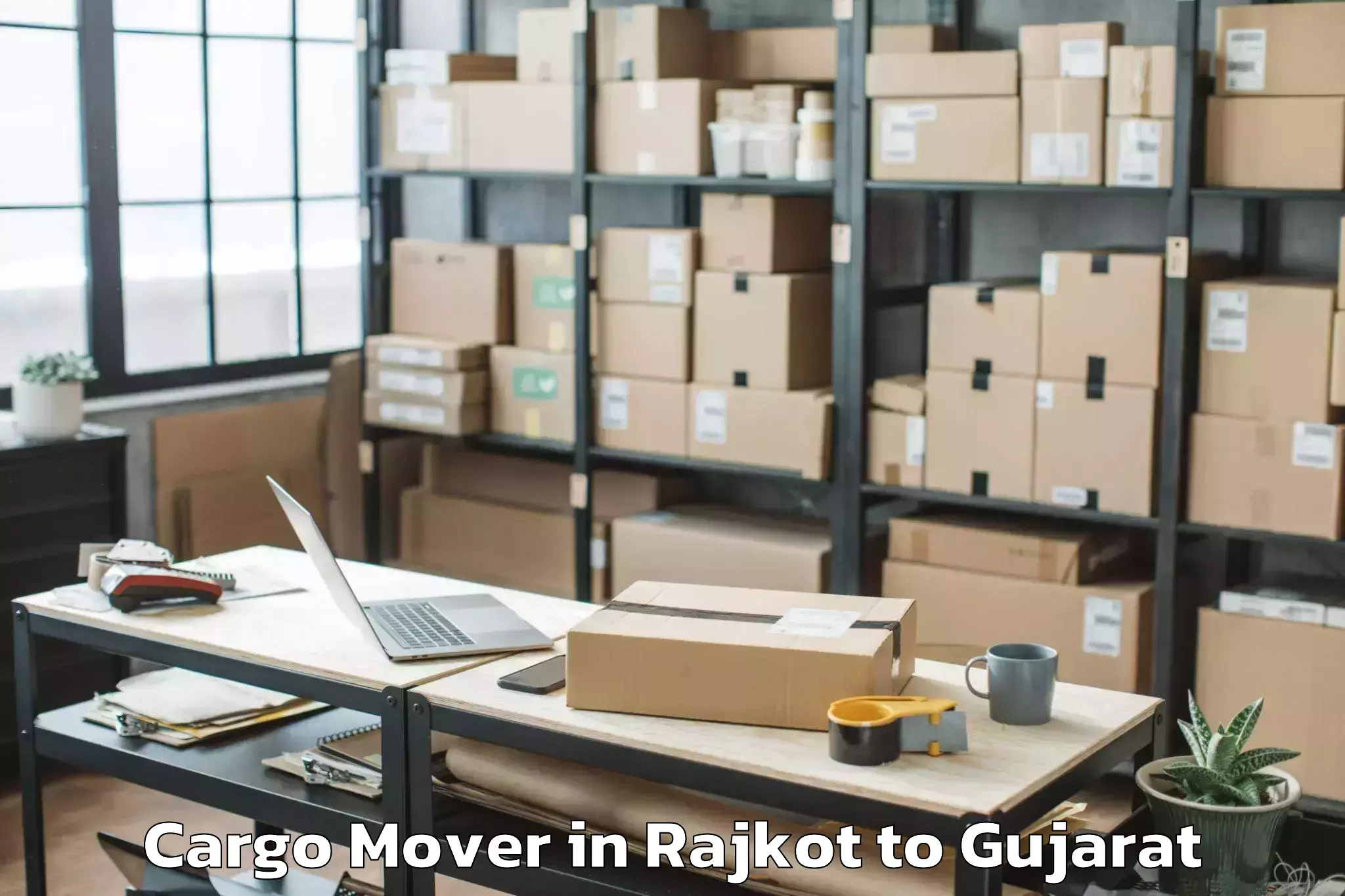 Easy Rajkot to Gls University Ahmedabad Cargo Mover Booking